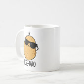 Mug Pose-tato Blague drôle de pomme de terre (Devant gauche)
