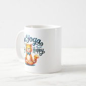 Mug Pose Yoga Chat - Do Yoga, Be Happy (Devant gauche)