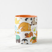 Mug Poses De Yoga Avec Animaux (Centre)