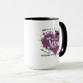Mug POSEZ DES QUESTIONS SUR JÉSUS Écriture Évangile ch (Devant droit)
