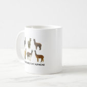 Mug Posez-moi des questions sur mes alpacas (Devant gauche)