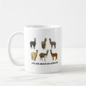 Mug Posez-moi des questions sur mes alpacas (Gauche)