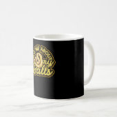Mug Posez-moi des questions sur mes boules - Funny Bal (Devant droit)
