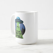 Mug Posez-moi des questions sur mon Alien Amusant Enlè (Devant gauche)