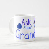 Mug Posez-moi des questions sur mon petit-fils ! (Devant gauche)