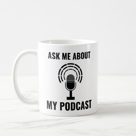 Mug Posez-moi des questions sur mon Podcast (Gauche)