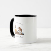 Mug Posez-moi des questions sur mon Podcast | Monogram (Devant gauche)