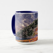 Mug Positano Italie coucher de soleil Amalfi Côte Voya (Devant gauche)
