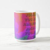 Mug Positif Encourageant Vibe Arty Colorée (Devant droit)