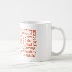 Mug Positif heureux de pensées JE SUIS des