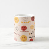 Mug Positif Smiley Face Motif sans couture (Centre)