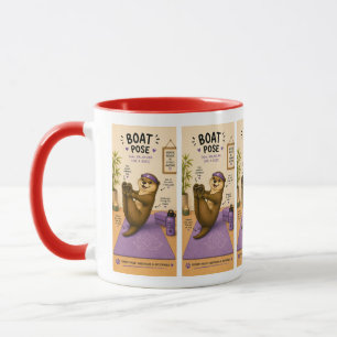 Mug Position du bateau totalement relaxante, lilas fon