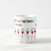 Mug Positions de joueur et citation drôle de net-ball (Centre)