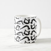 Mug Positions de yoga Silhouettes (Devant droit)