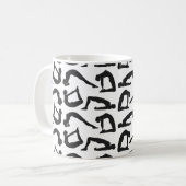 Mug Positions de yoga Silhouettes (Devant gauche)