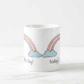 Mug Positive Thinking + Rainbow : Aujourd'hui c'est le (Centre)