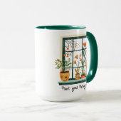 Mug Positivité Plante en santé mentale (Devant droit)