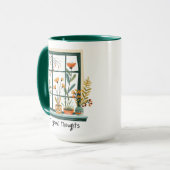 Mug Positivité Plante en santé mentale (Devant gauche)
