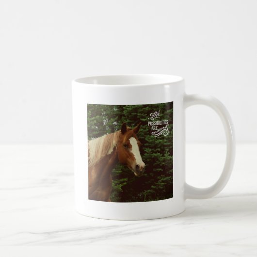 Mug Possibilités infinies Paint Horse Mare (Droite)