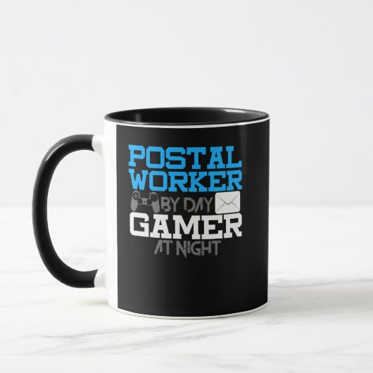 Mug Postal Worker Mailman Mail Carrier Gamer Gaming (Gauche)