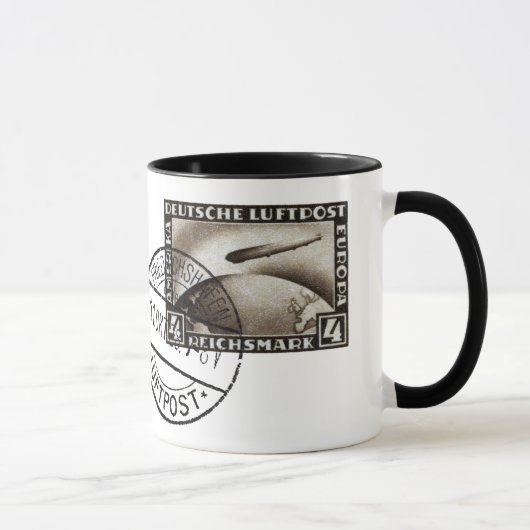 Mug Poste aérienne 1928 de Zepplin (Droite)