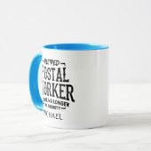 Mug Poste de travail à la retraite personnalisée (Devant gauche)