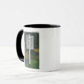Mug POSTE DU SIGNE DU SITE DE MARQUEUR Mile (Devant gauche)