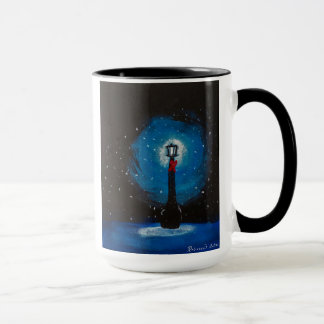 Mug Poste lumineux en hiver