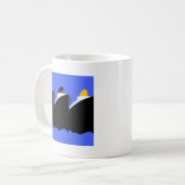 Mug Poster Art Déco des paquebots de croisière vintage (Devant gauche)