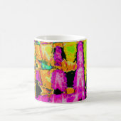 Mug Poster d'art Abstrait Neon Glitch Imprimer (Centre)