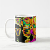 Mug Poster d'art Abstrait Neon Glitch Imprimer (Gauche)