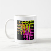 Mug Poster d'art Abstrait Neon Glitch Imprimer (Gauche)