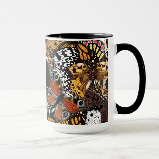 Mug Poster de animal. Ailes papillons. (Droite)