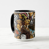 Mug Poster de animal. Ailes papillons. (Devant gauche)