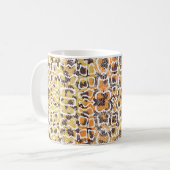 Mug Poster de animal, arrière - plan de texture léopar (Devant gauche)