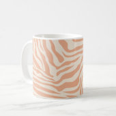 Mug Poster de animal Beige Zebra Stripes (Devant gauche)