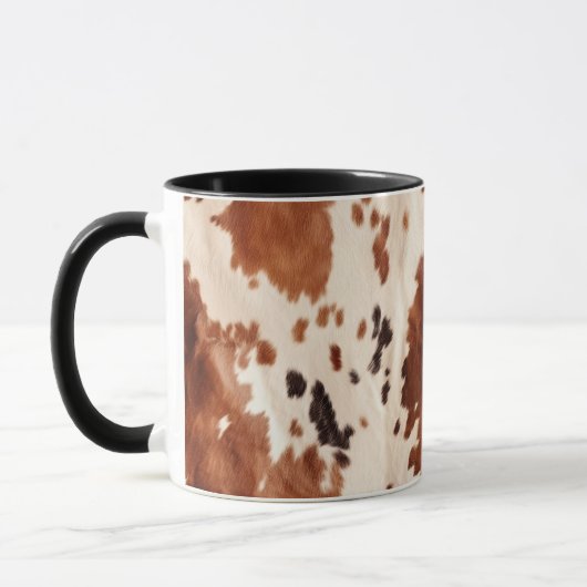 Mug Poster de animal blanc Brown (Gauche)