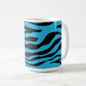 Mug Poster de animal Cerulean lumineux de zèbre ; New (Devant droit)
