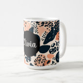 Mug Poster de animal Cheetah Leopard personnalisé (Devant droit)