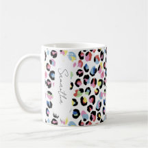 Mug Poster de animal coloré personnalisé