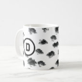 Mug poster de animal dalmate noir et blanc points (Devant gauche)