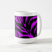 Mug Poster de animal de bande violet Zebra (Devant droit)