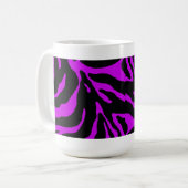 Mug Poster de animal de bande violet Zebra (Devant gauche)