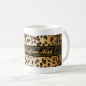Mug Poster de animal de Faux de léopard de guépard (Devant droit)
