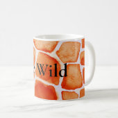 Mug Poster de animal de la Giraffe orange (Devant droit)