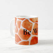 Mug Poster de animal de la Giraffe orange (Devant gauche)