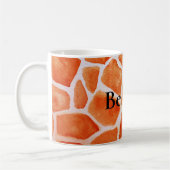 Mug Poster de animal de la Giraffe orange (Gauche)