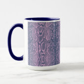 Mug Poster de animal de peau de serpent rose (Gauche)
