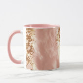 Mug Poster de animal de vache rose (Gauche)