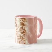 Mug Poster de animal de vache rose (Devant droit)